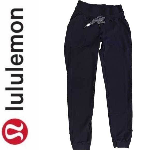 lululemon athletica Pants - Lululemon Joggers - Black - Size 4 - Drawstring